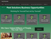 Tablet Screenshot of footsolutionsfranchise.com